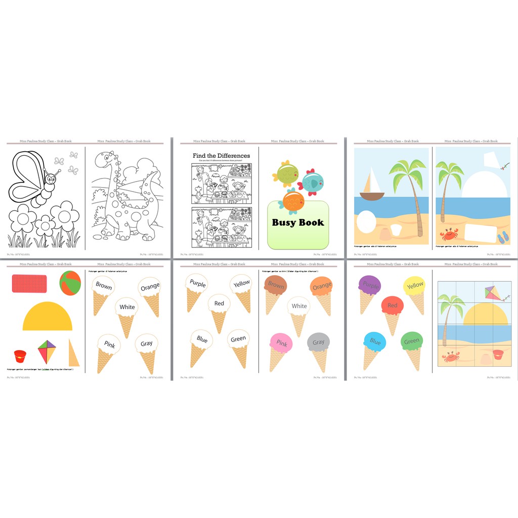 Busy Book - Activity Worksheet TK A dan TK B | Shopee ...