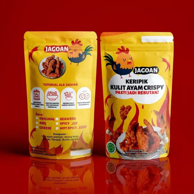 

KERIPIK KULIT AYAM JAGOAN RENYAH DAN KRISPI 75gr