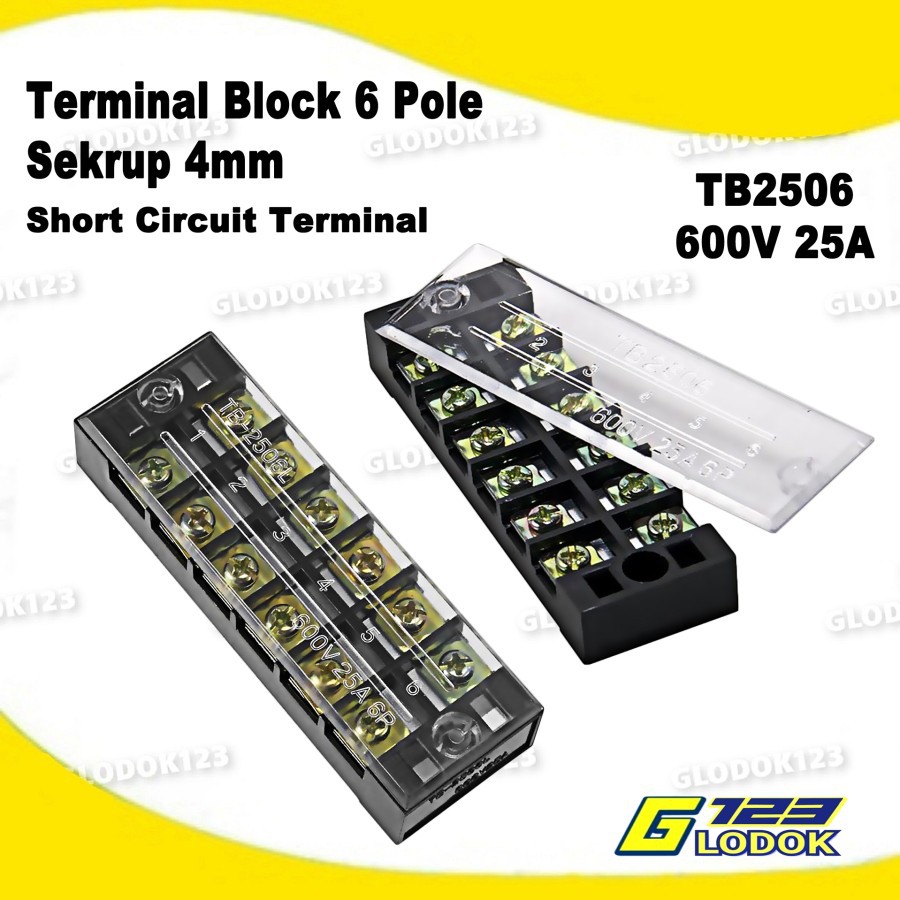 Terminal Block 6Pole 25A TB2506