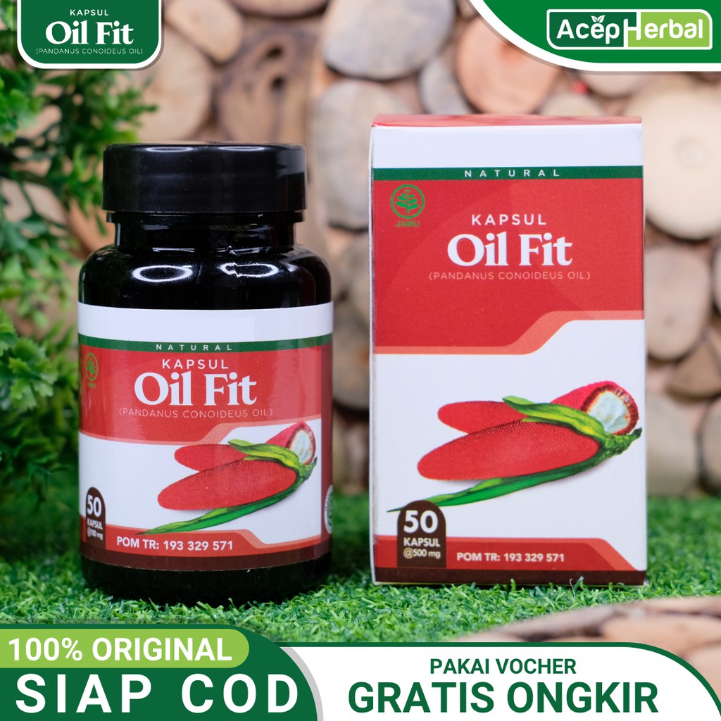 

Kapsul Minyak Buah Merah Papua Oil Fit Acep Herbal Asli 100% Original Red Oil Plus HALAL DAN BPOM