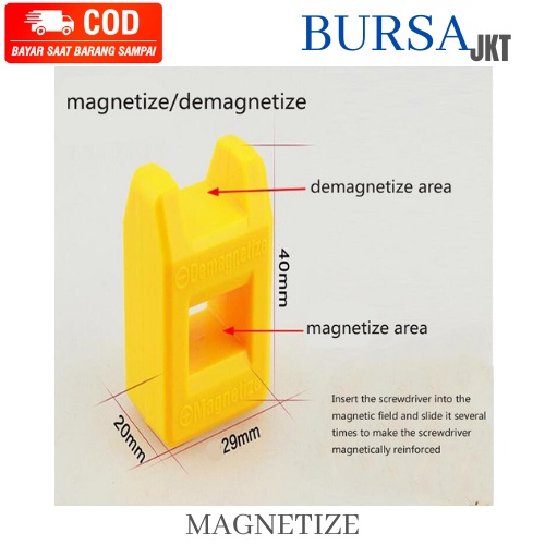 PENGHILANG DAN PEMBUAT MAGNET OBENG TEMBOK MAGNETIZER DEMAGNETIER TOOL