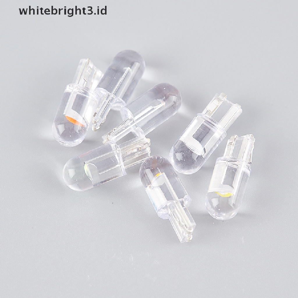 (whitebright3.id) 10pcs Bohlam Lampu Cob W5W T10 Untuk Mobil