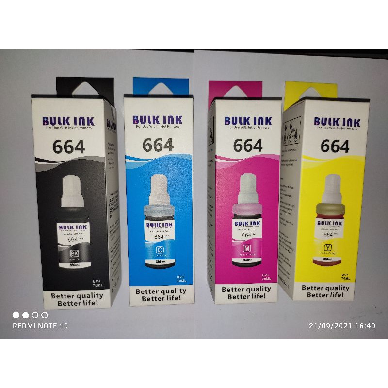 TINTA 664 BULK INK / TINTA EPSON 664 BULK INK / INK 664 BULK INK