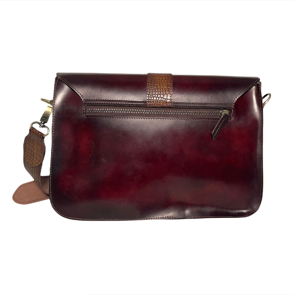 Jayuwan SBWM Tas Wanita Kulit Sapi Alsi Premium Brushoff Clasic Vintage