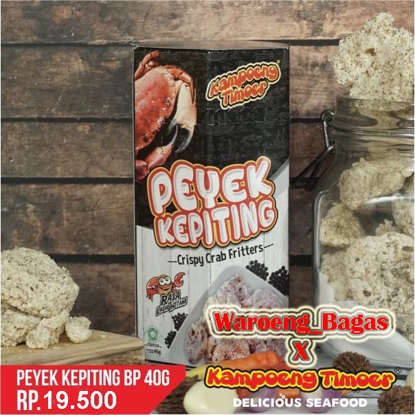 

Peyek Kepiting Rajungan Lada Hitam 40Gram