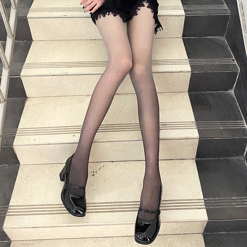 PH-53 pantyhose stocking celana gradasi hitam putih import