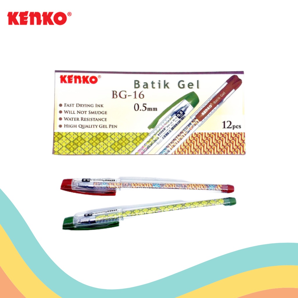 

GEL PEN KENKO BG-16 BATIK (12 PCS)