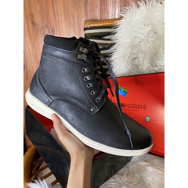 PSPGN.CO | ORIGINAL BRANDED GINO MARIANI BENCO SEPATU PRIA KULIT BOOTS FASHION TALI KASUAL TOURING