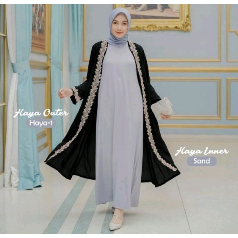 HAYA SERIES BY AFAS HIJAB (INNER+OUTER)