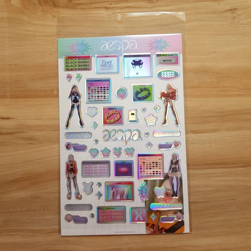 [READY] AESPA EPOXY STICKER PHOTOCARD PC SET WINTER SEALED