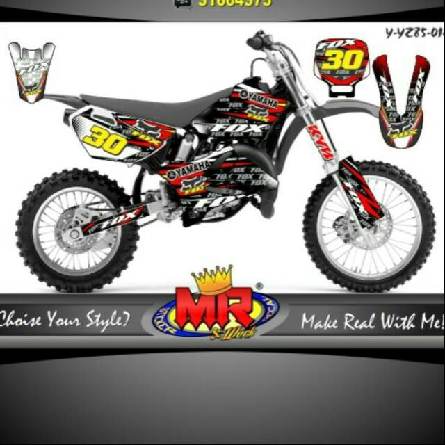Decal Premium Yamaha YZ 85 old lama Stiker Sticker striping YZ85 04 spec A