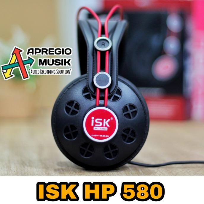 siap kirim] headphone flat monitoring isk hp580 hp 580