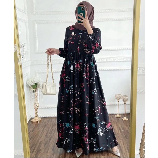 HOMEY DRESS - Gamis Rayon viscose - Home Dress Terlaris