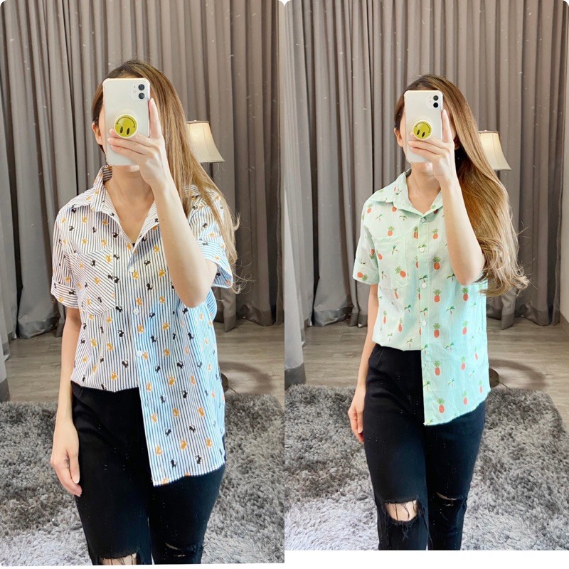 kemeja fruity / kemeja korea / K 1154