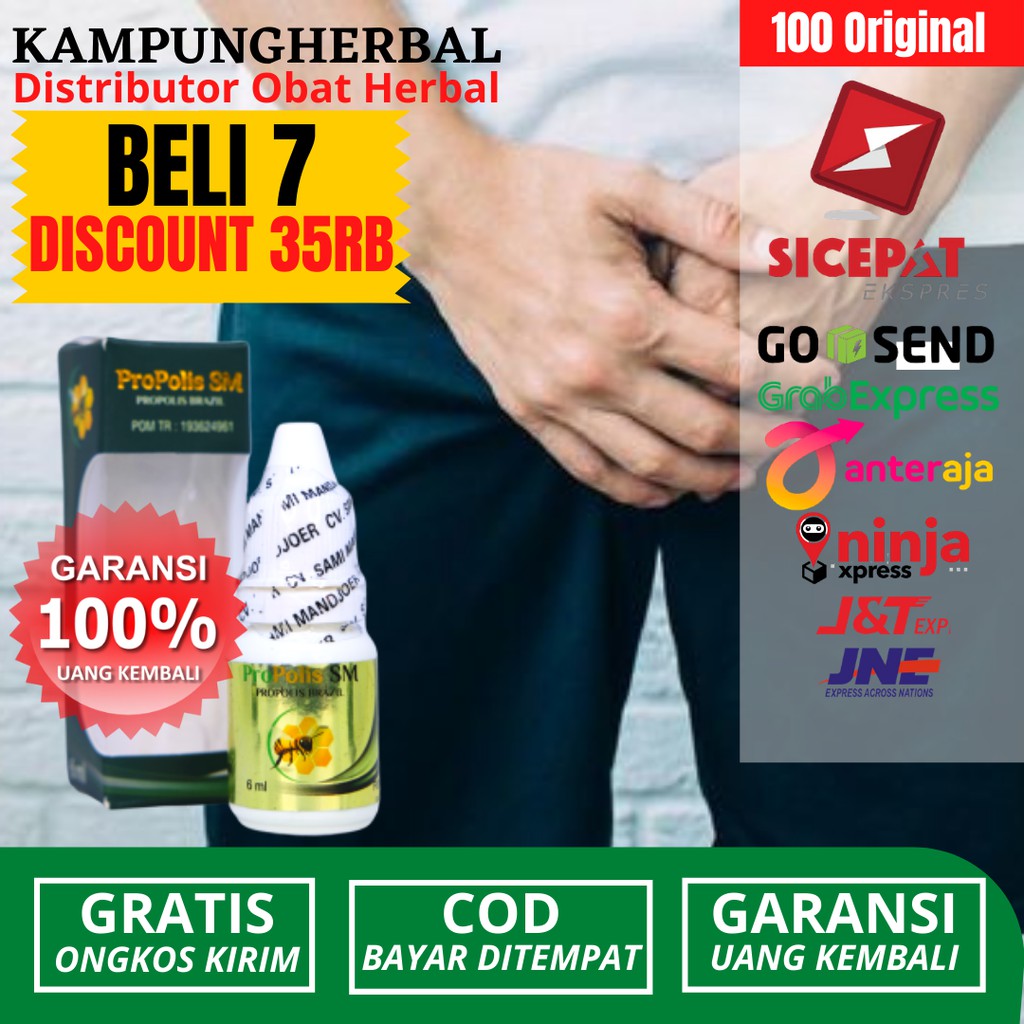 Obat Komplikasi Gonore Pria & Wanita_Raja Singa_Alat Kelamin Keluar Nanah_Propolis SM ORIGINAL BPOM