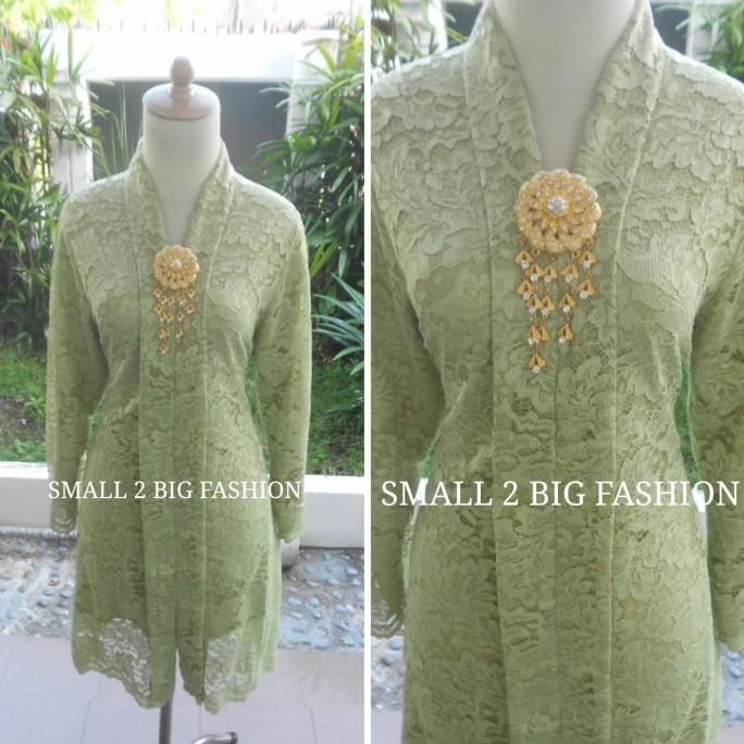 kebaya brokat muslim / brukat muslim / kebaya brokat / baju muslim big