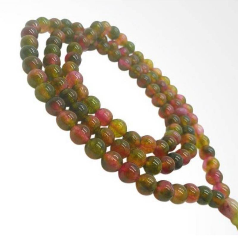 Tasbih Batu Ruby Tanzania Orginal 8Mm
