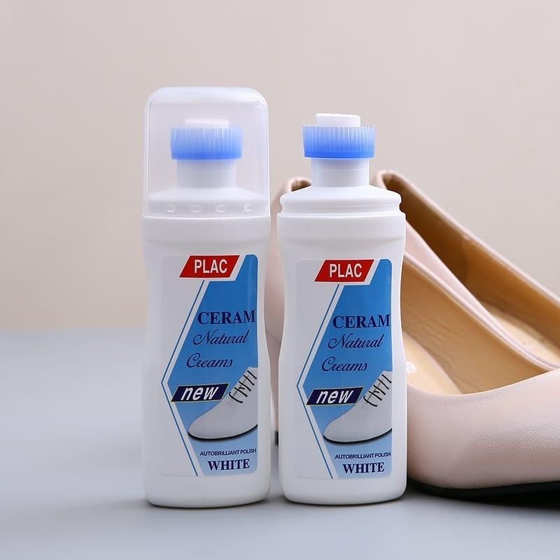 KQ02 - Shoes Cleaner Polish Semir Sepatu Putih 100 Ml