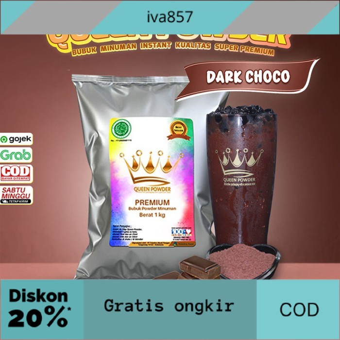 

PROMO Bubuk Minuman Premium Rasa Dark Choco Late 1Kg GRATIS ONGKIR
