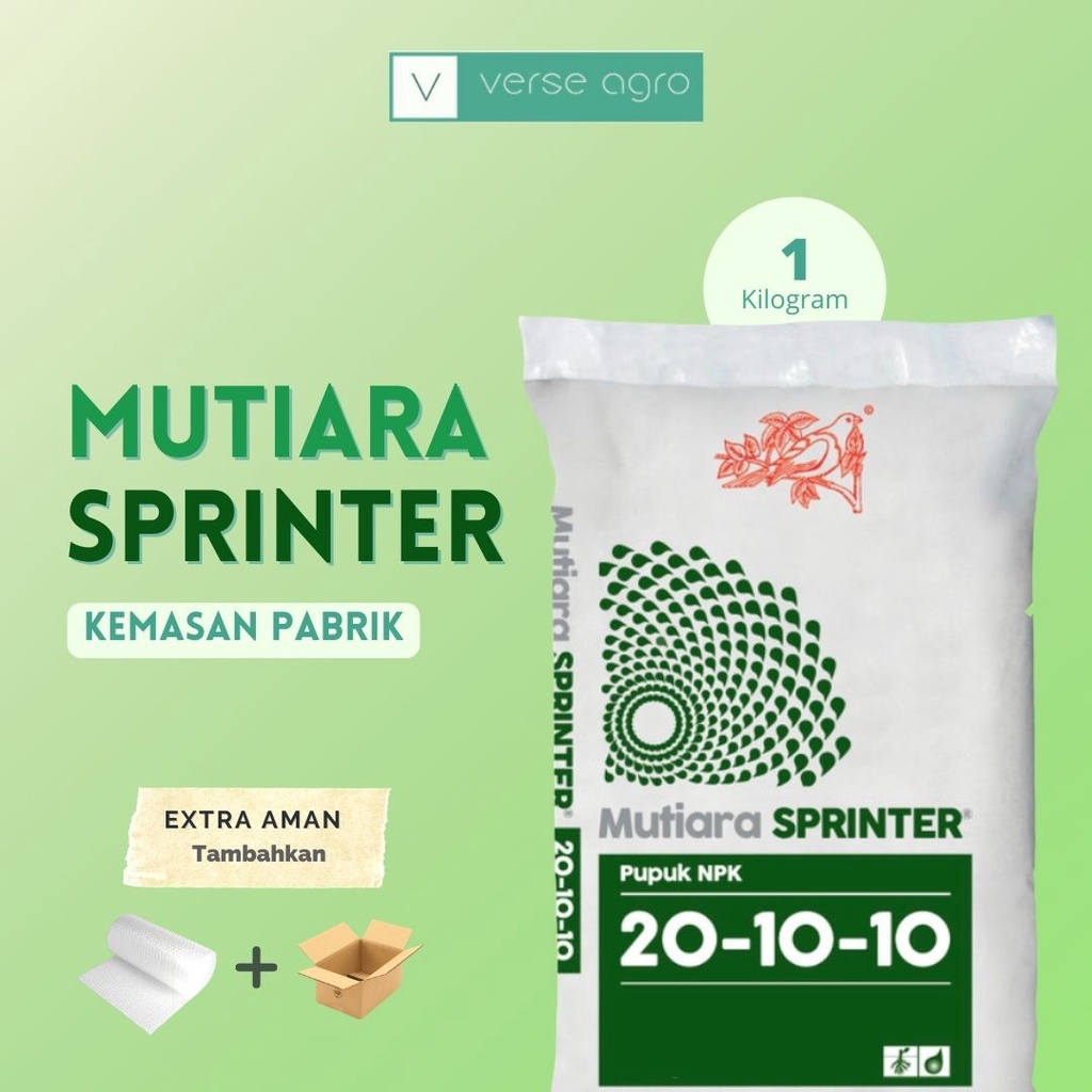 Jual PUPUK MEROKE NPK MUTIARA SPRINTER 20-10-10 ISI 1 KG KEMASAN PABRIK ...