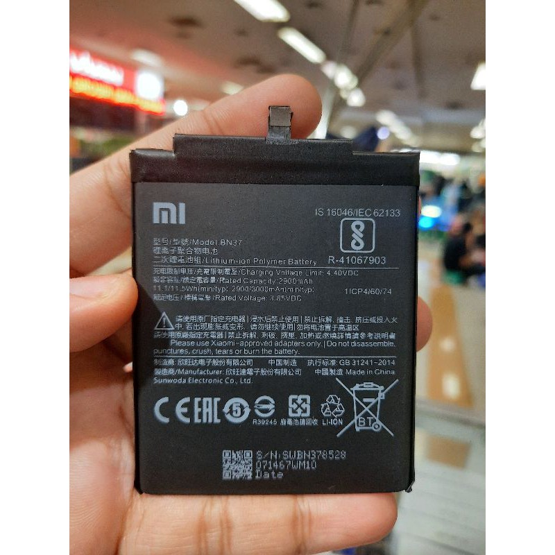 Baterai Xiaomi Mi Note 5 Note 5 Pro 5Pro BM21Redmi 6 6A BN37 Original