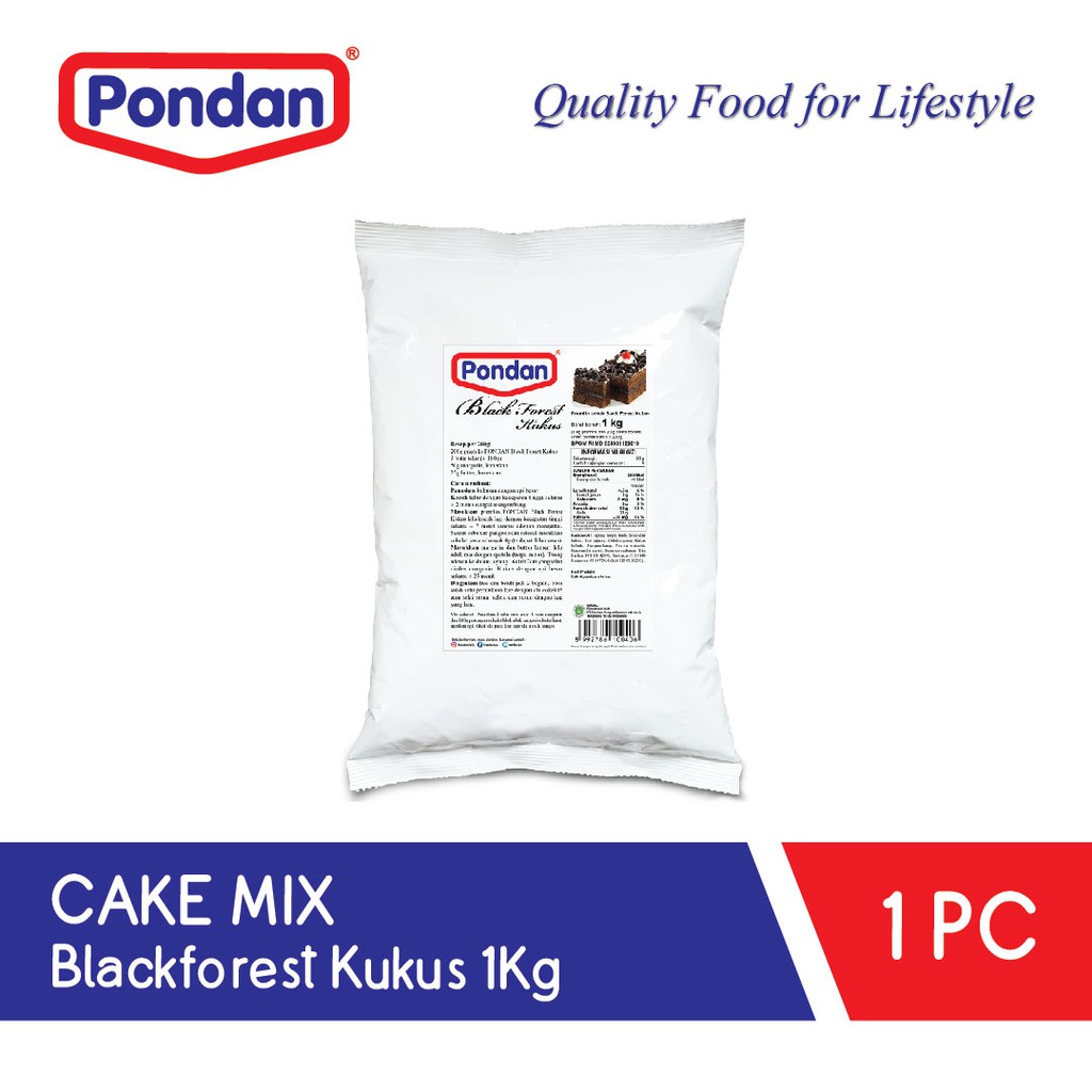 

Pondan Black forest kukus BULKY