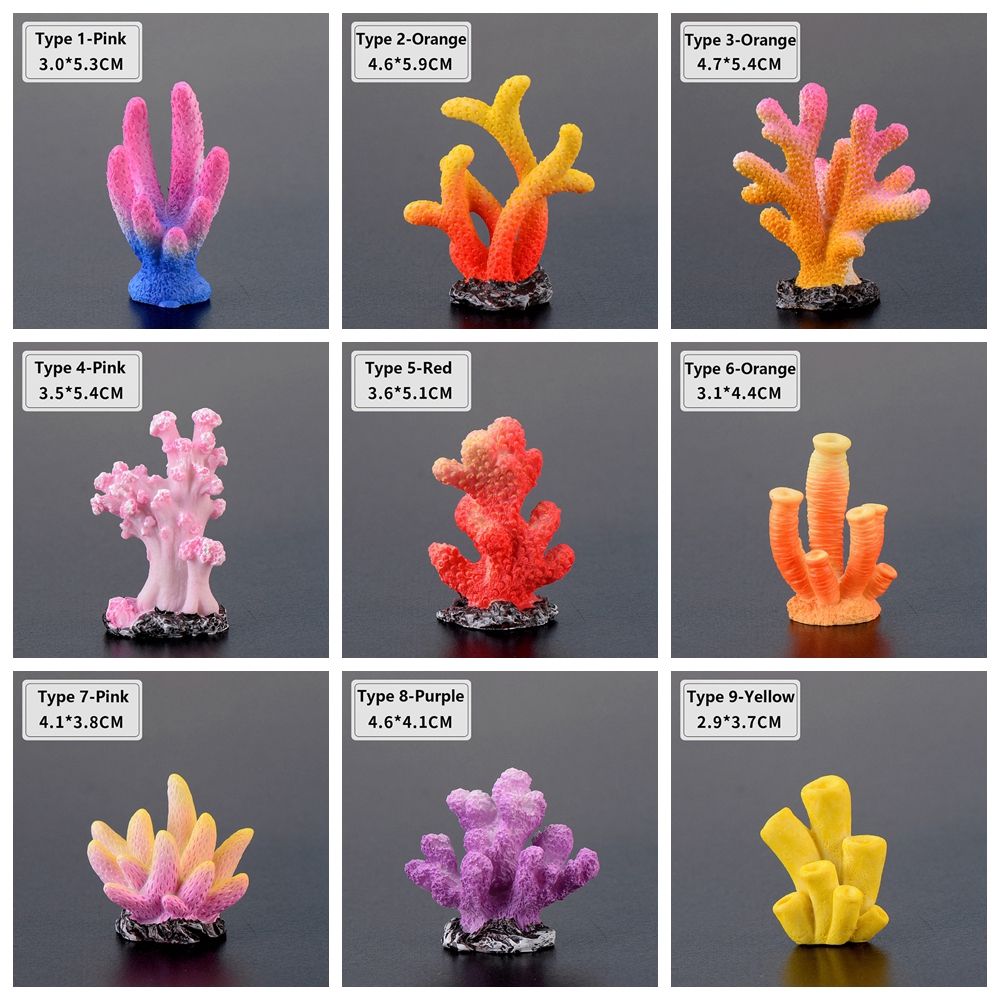 PEONY Craft Desktop Adornment Fairy garden Aquarium Decor Fish Tank Ornaments Artificial Coral