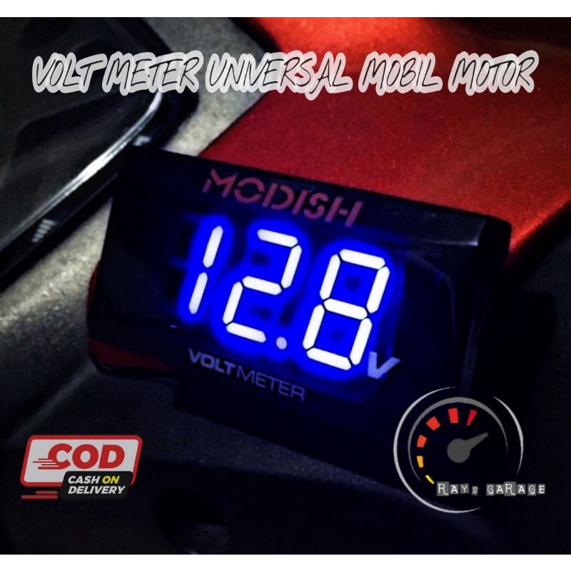 voltmeter aki volt meter universal mobil dan motor voltmeter waterproof motor nmax vario beat scoopy