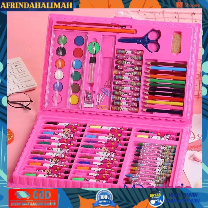 

TERBARU, TERMURAH- Set Pensil Crayon Cat Air Perlengkapan Sekolah Menggambar Anak - Biru