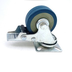 Roda Troli 2INCH Rem Hidup Putar | Roda Etalase Caster Karet Untuk Meja Kursi Kantor Lemari Gerobak 