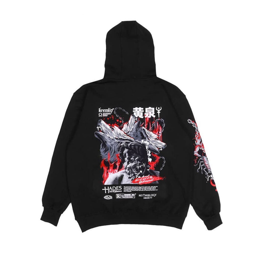 KREMLIN Mythology V.2 Pullover Hoodie Hitam - Hades