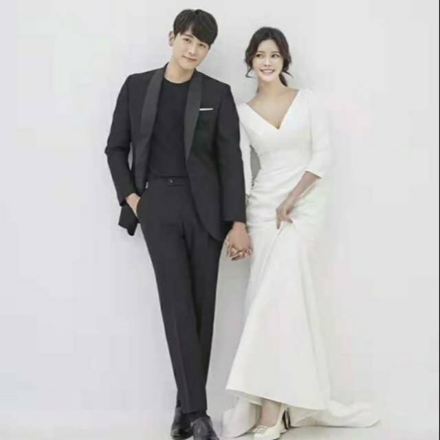 Gaun pengantin  korea / wedding dress couple satin