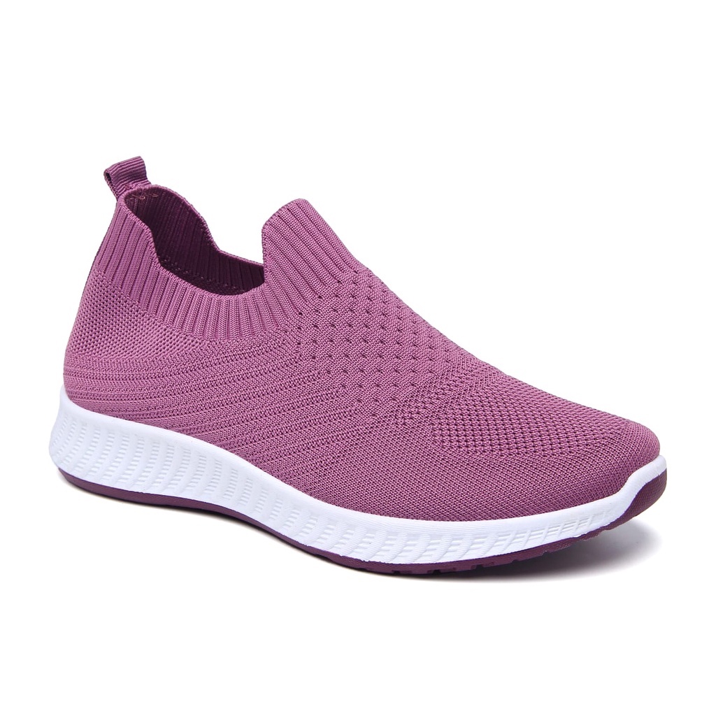 Sepatu Sneakers Wanita Import Tanpa Tali Fashion Korea Casual Sport Shoes 76