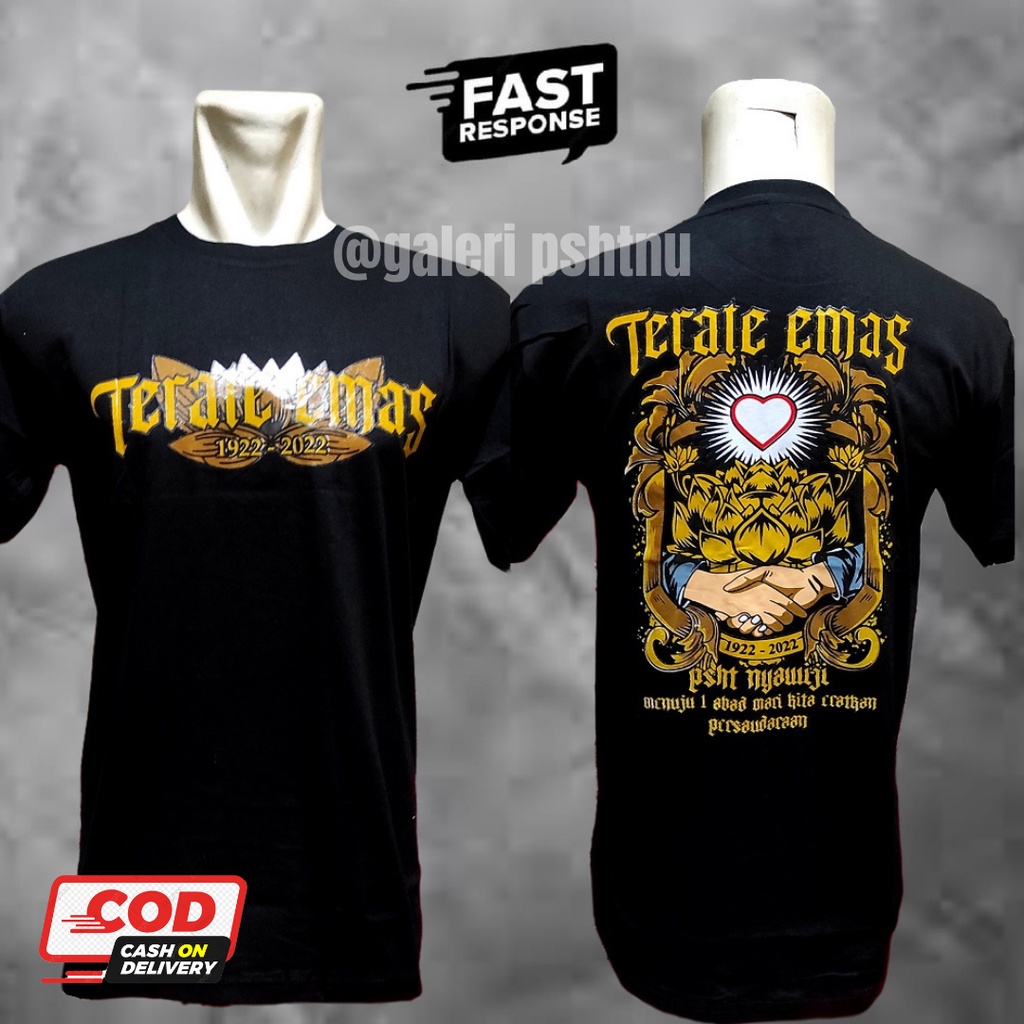 kaos terate emas - kaos terate emas satu abad - kaos terate emas murah