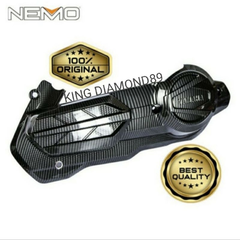 Cover tutup CVT Mesin New Nmax 2020 Carbon NEMO /Cover CVT Nmax new / Original Nemo Best Quality