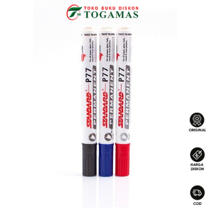 

TERLARIS !! SPIDOL MARKER PERMANENT P-77 STANDARD
