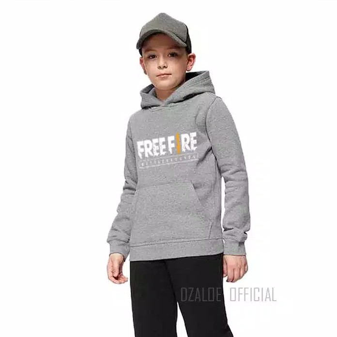 Sweater Hoodie Anak Free Fire Sweater Fleece Baju Anak Kekinian Unisex M L XL