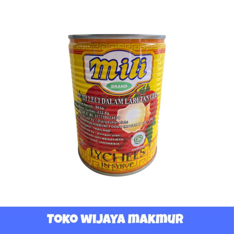

Lychee Mili | Leci Kaleng Mili 565GR