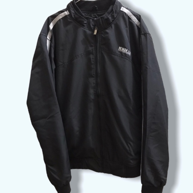 jaket nevada pria hitam