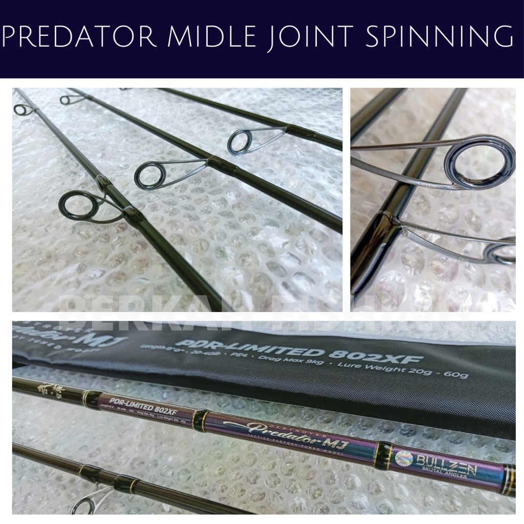 ROD PREDATOR MIDLE JOINT SPINNING | LIGHT POPPING | BULLZEN ORIGINAL BERHOLOGRAM