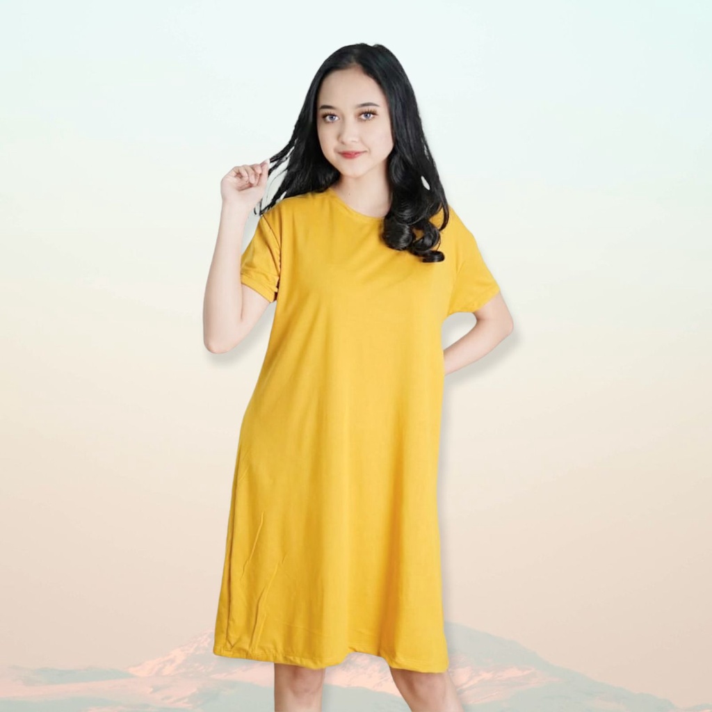 Tq88indonesia Baju Dress Wanita Terbaru / MILEY SPANDEK DRESS / Dress Kaos  Terbaru