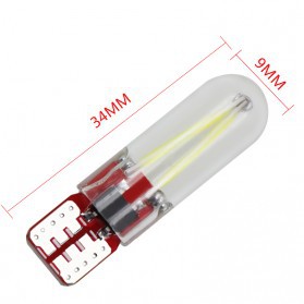 lampu mobil LED SMD T10 194 168 COB 12V - Yellow