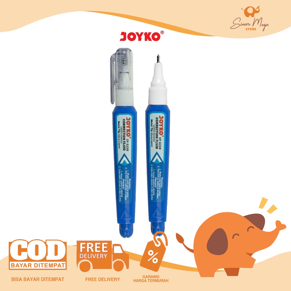 

Joyko Correction Fluid CF-S228 / Tip-ex Kertas Cair Murah