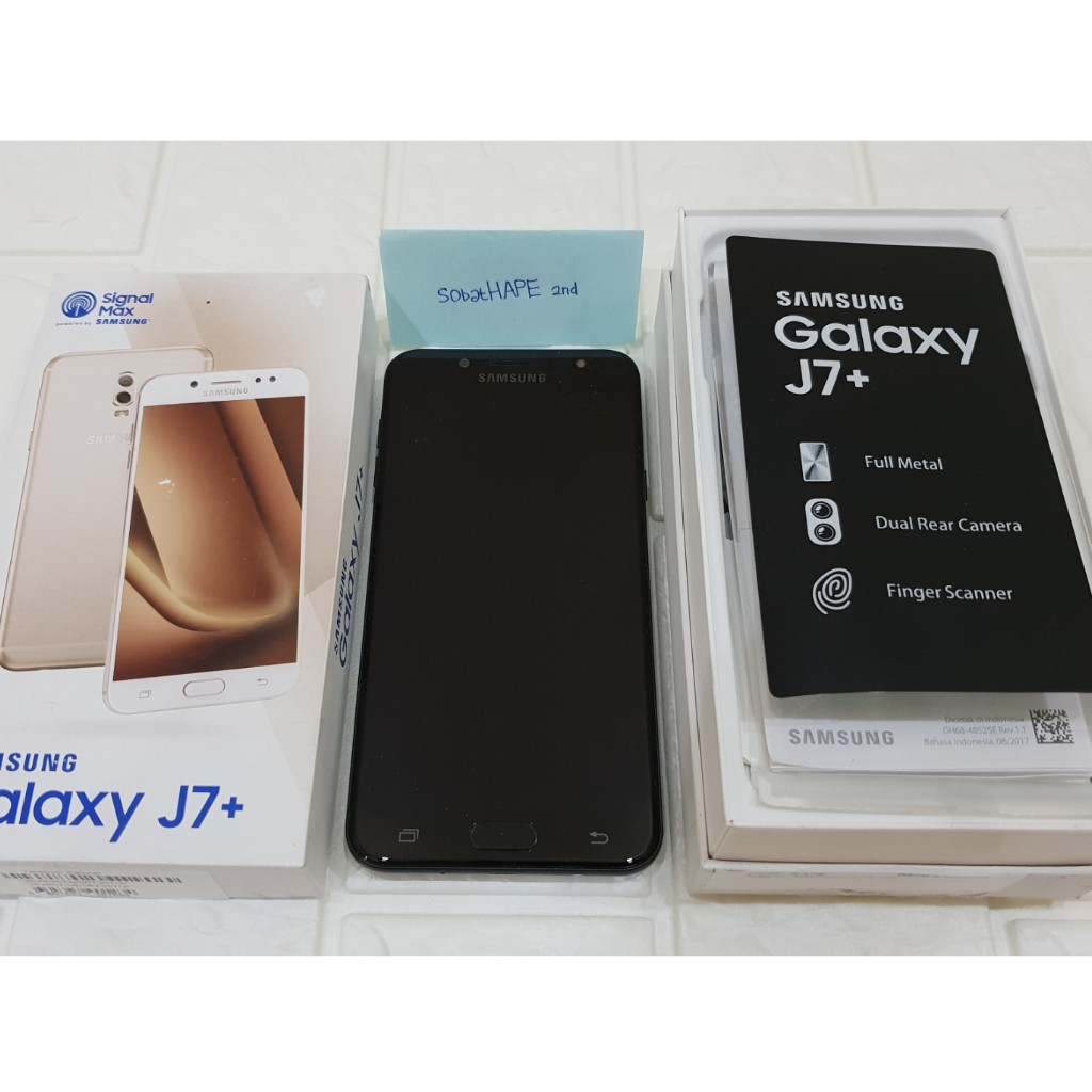 HP Samsung Galaxy J7+ J7 Plus Resmi SEIN Fullset OEM - HP Second Bekas