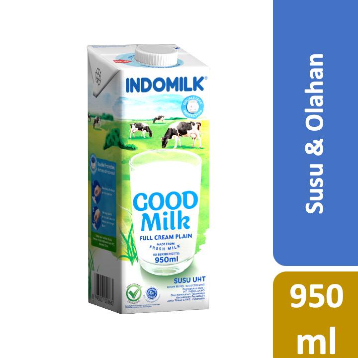 

Indomilk Susu UHT Full Cream Plain, Cokelat 950 ml Sehat Bergizi Anak