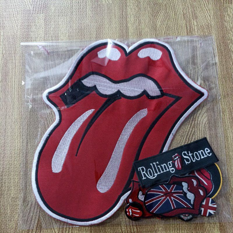 BACKPATCH BORDIR ROLLING STONE SATU SET BEST QUALITY