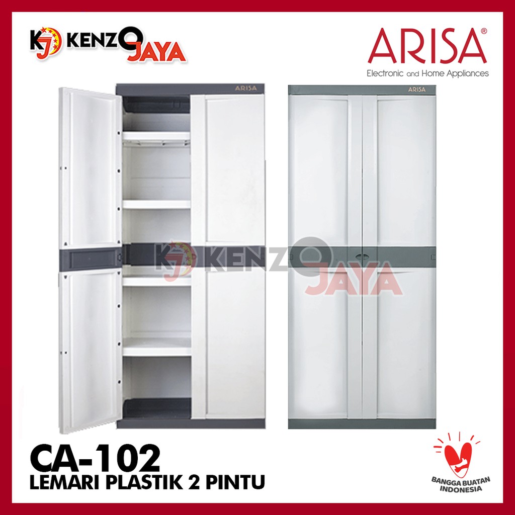 Lemari Pakaian Plastik 2 Pintu ARISA CA-102