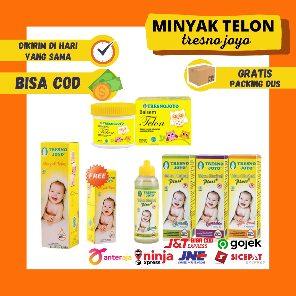 Tresno Joyo Minyak Telon 100ml /Minyak Telon 60ml / Balsem Telon TJ / Balsem Telon / Balsem Bayi