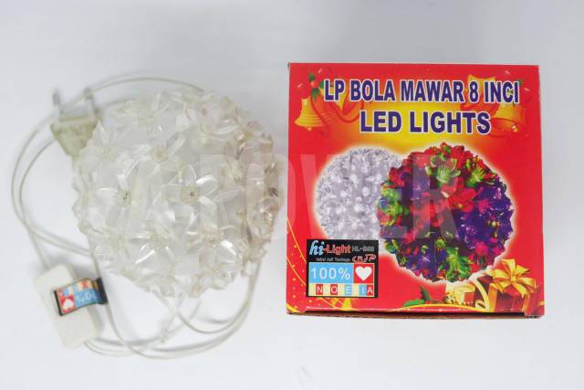 Hi Light - Lampu LED Bola Mawar 8 inch