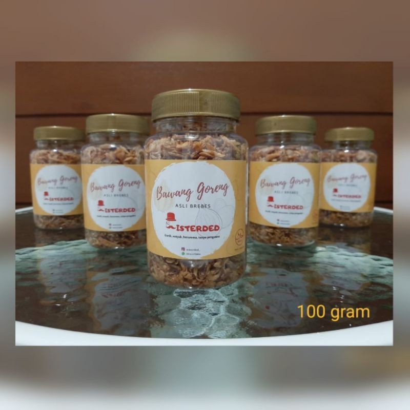 

Bawang goreng asli Brebes Misterded grade super kemasan toples double sealed 100 gram